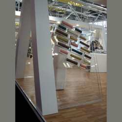 Parete espositore plexiglass massello per stand - immagine 2