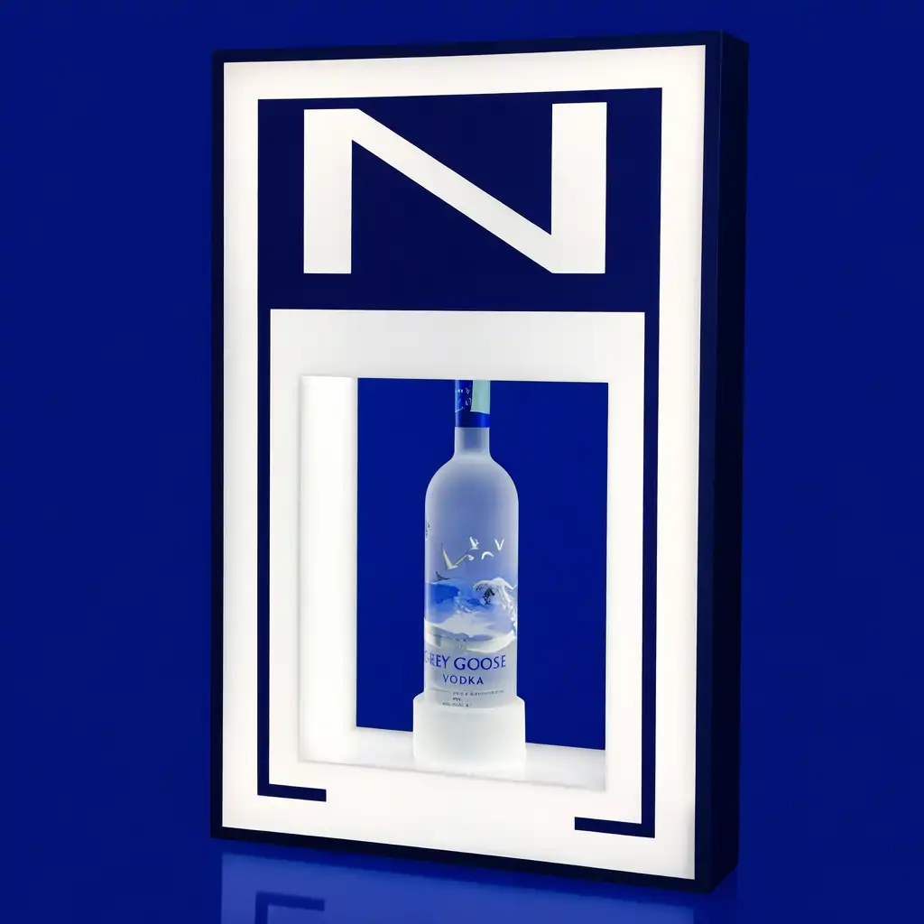 Espositore passante luminoso plexiglass