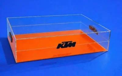 Teca in plexiglas trasparente