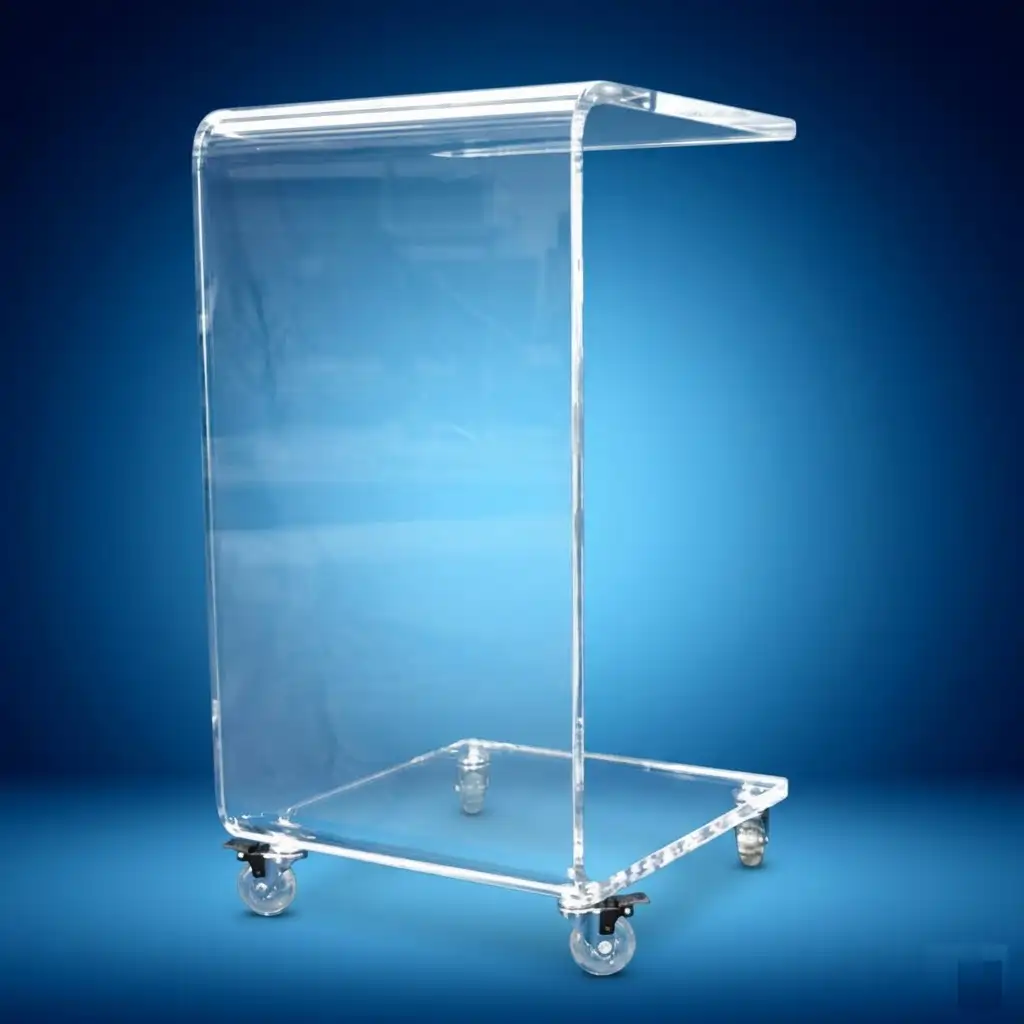 Carrello di servizio plexiglass multiuso per la casa e l'ufficio